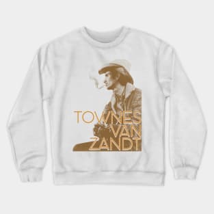 Townes Van Zandt - Live is to Fly Retro FanArt Crewneck Sweatshirt